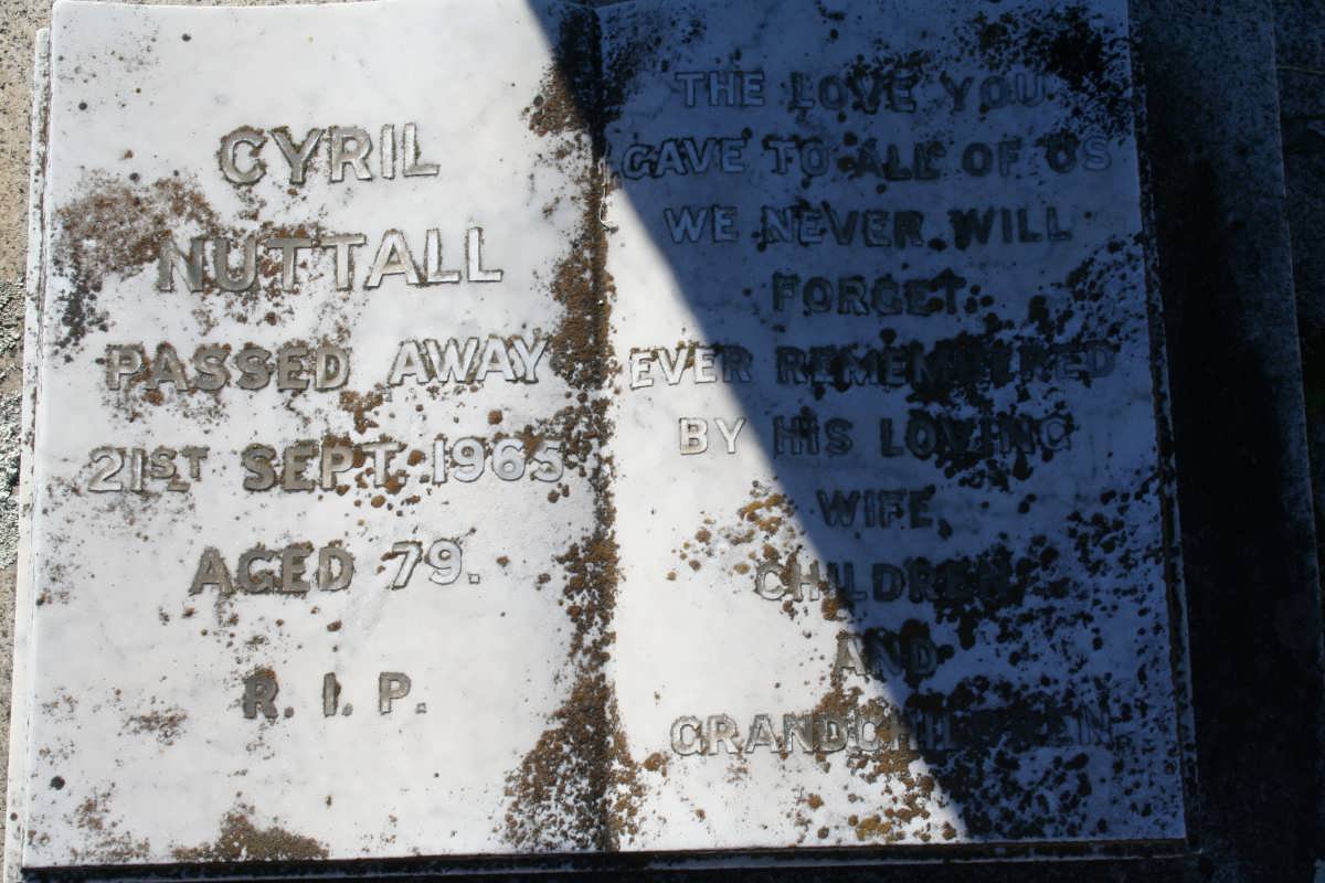 NUTTALL Cyril -1965