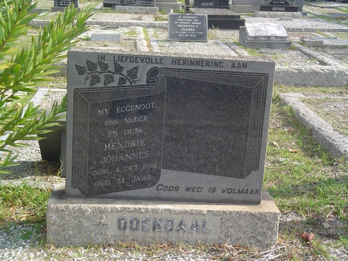 ODENDAAL Hendrik Johannes -1961
