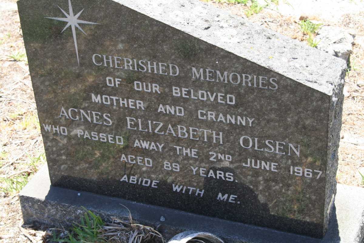 OLSEN Agnes Elizabeth -1967