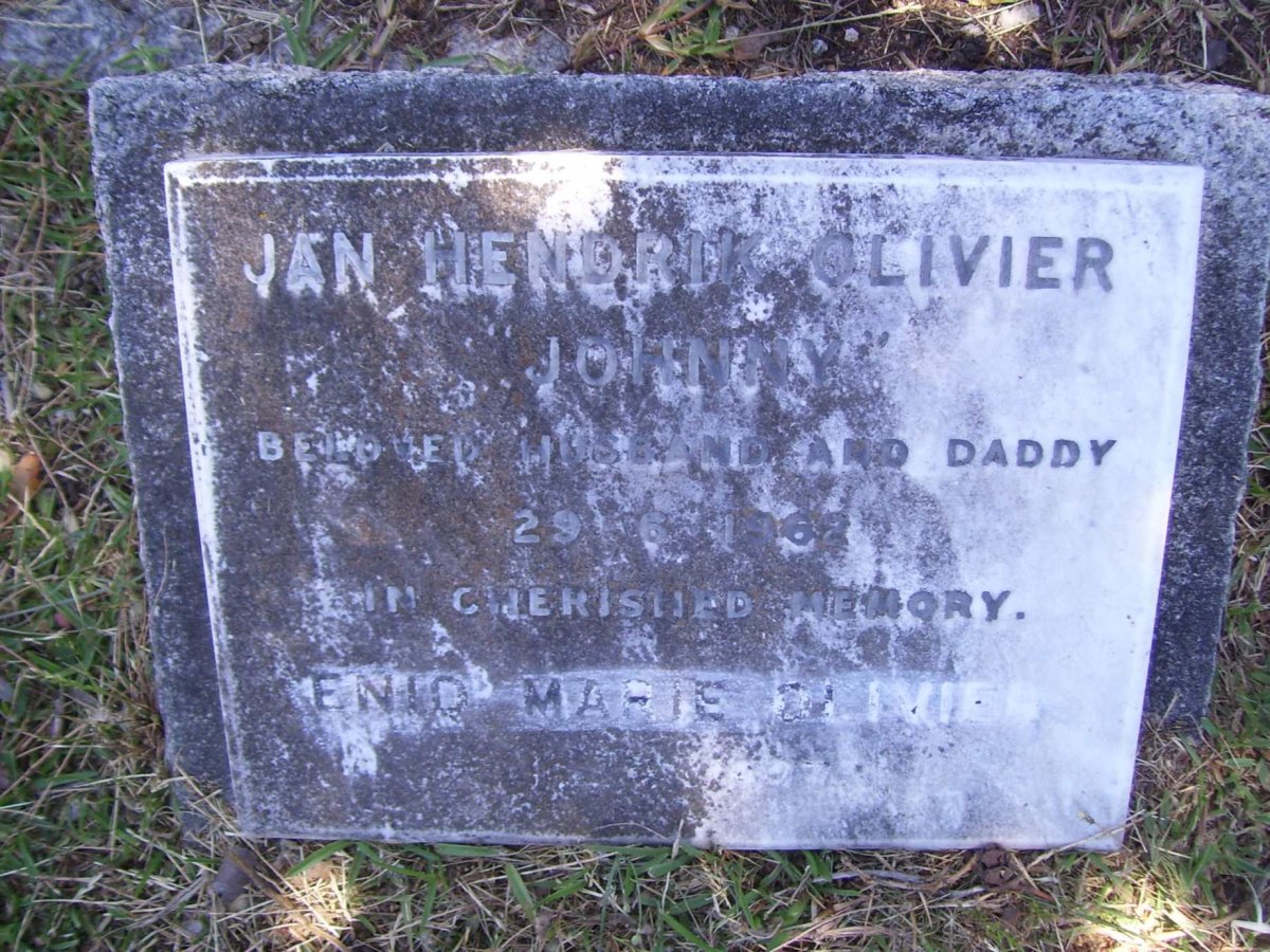 OLIVIER Jan Hendrik -1962 &amp; Enid Marie -???7