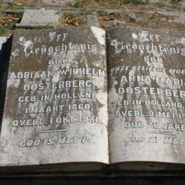 OOSTERBERG Adriaan Wilhelm 1860-1930 &amp; Anna Maria 1862-1940