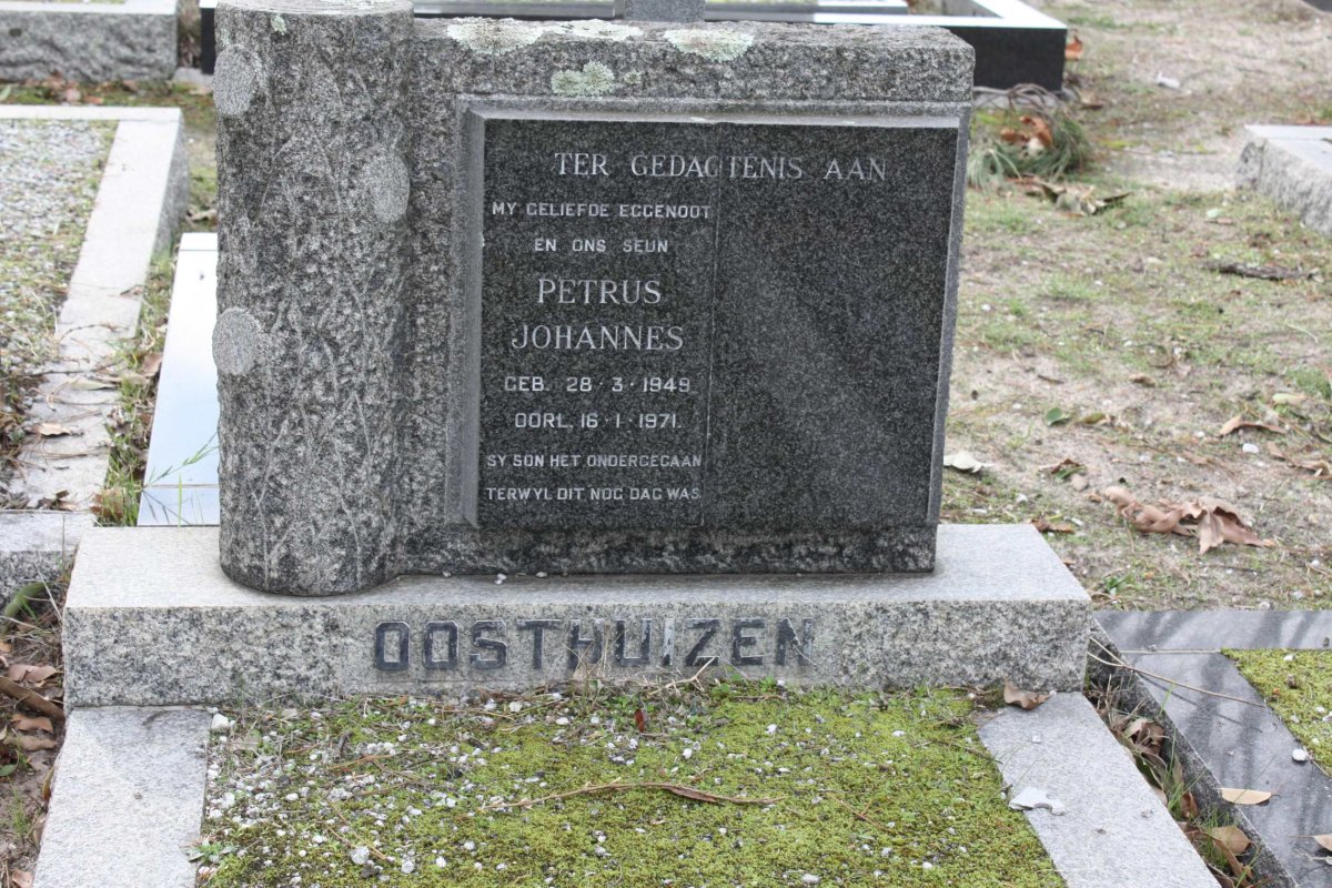 OOSTHUIZEN Petrus Johannes1949-1971