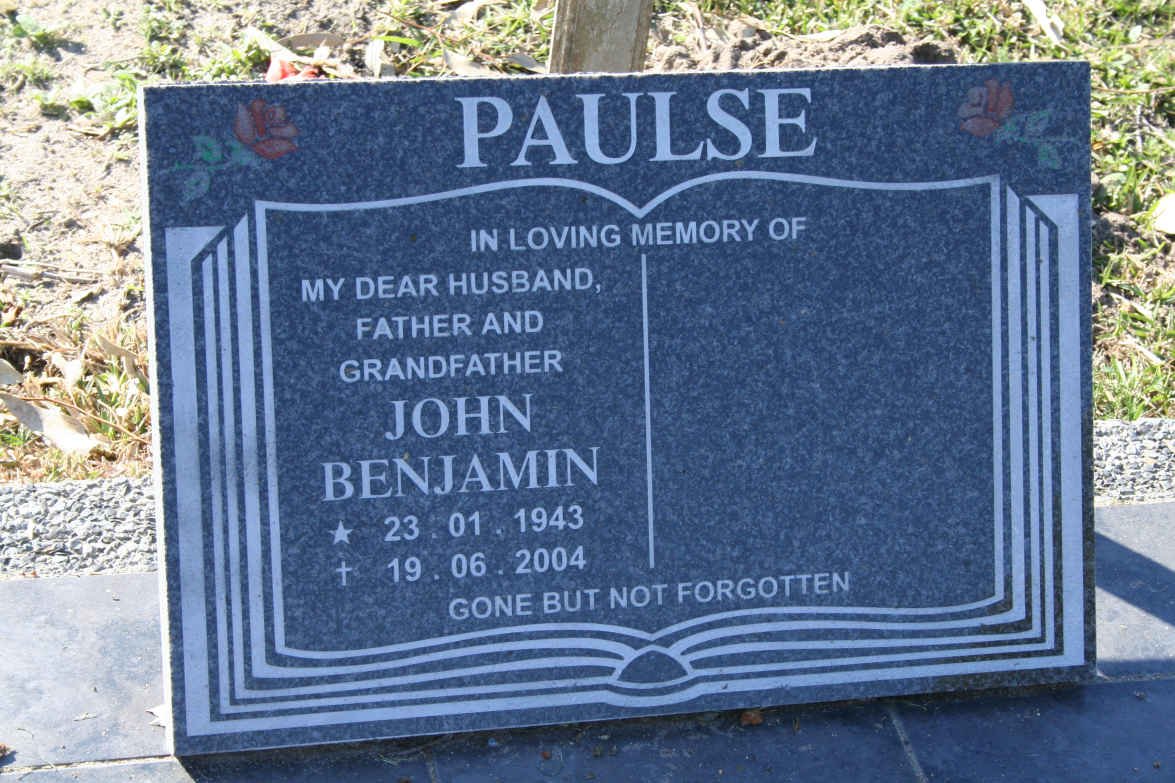 PAULSE John Benjamin 1943-2004