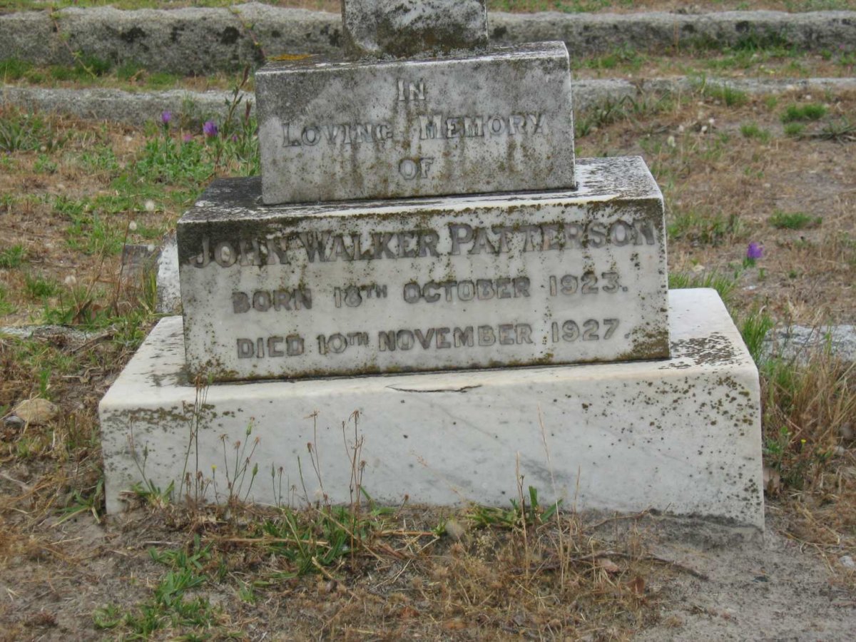 PATTERSON John Walker 1923-1927