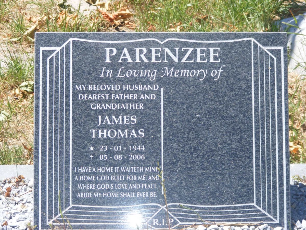 PARENZEE James Thomas 1944-2006