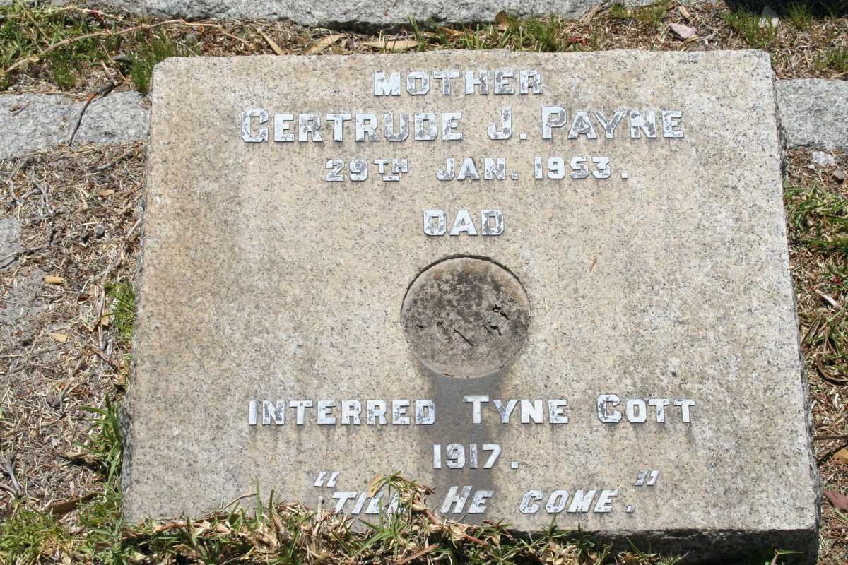 PAYNE Gertrude J. -1953