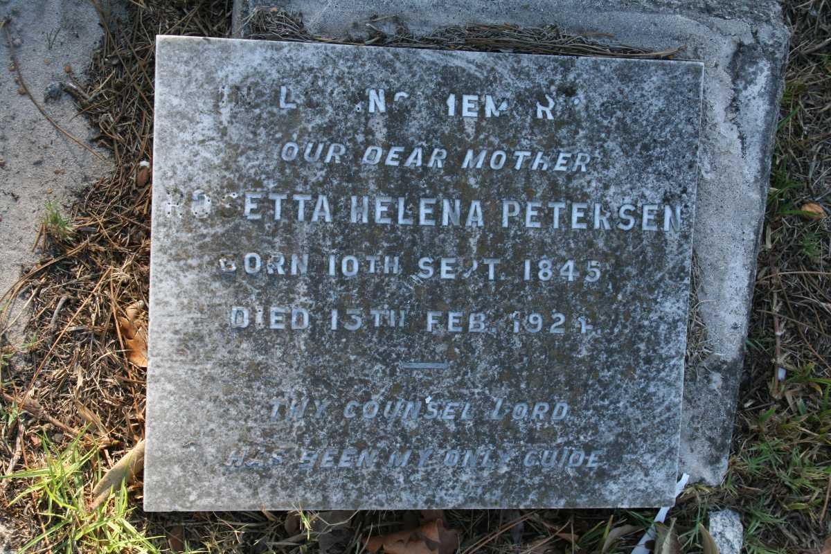 PETERSEN Rosetta Helena 1845-1921