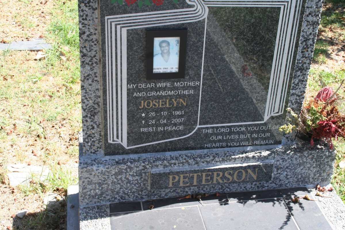 PETERSON Joselyn 1961-2007