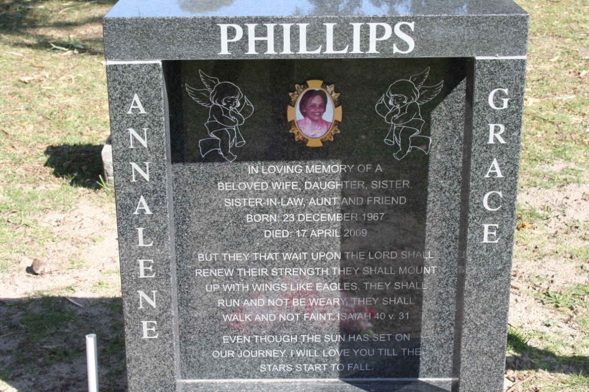 PHILLIPS Annalene Grace 1967-2009