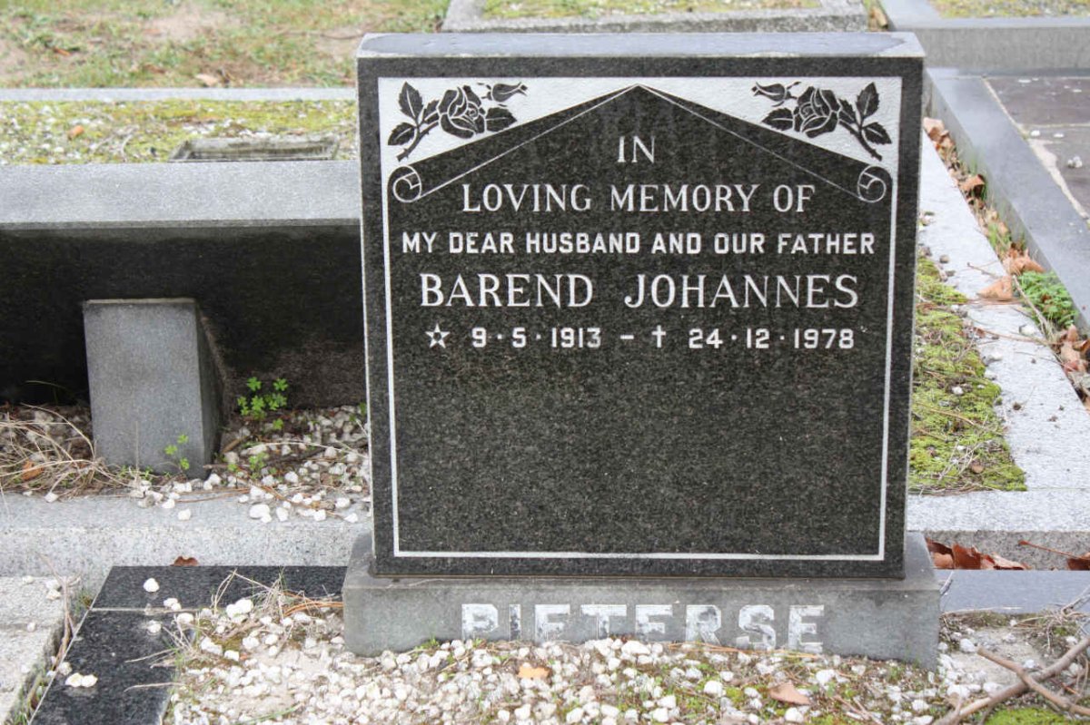 PIETERSE Barend Johannes 1913-1978