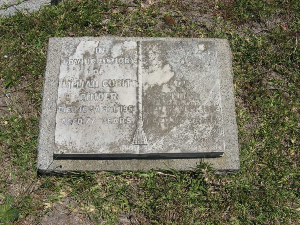 PINDER William Cubitt -1954 &amp; Ada -1962