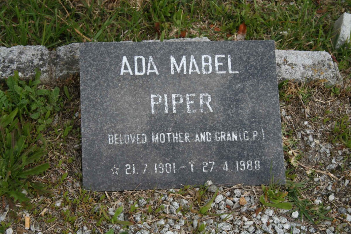 PIPER Ada Mabel 1901-1988