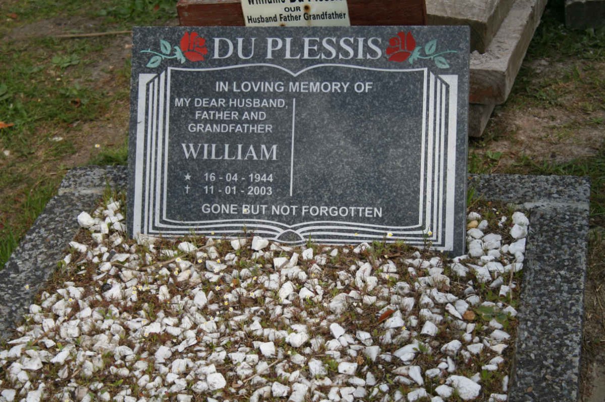 PLESSIS William, du 1944-2003