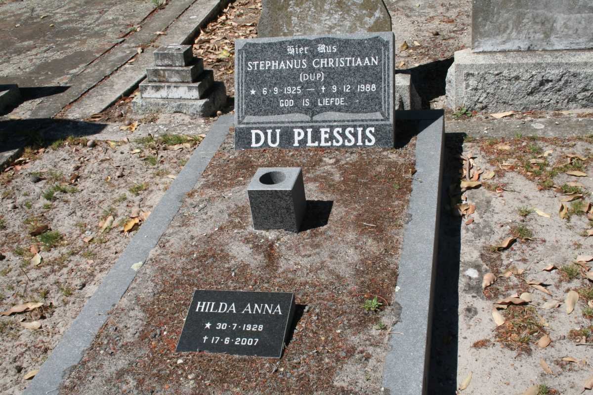 PLESSIS Stephanus Christiaan, du 1925-1988 &amp; Hilda Anna 1928-2007