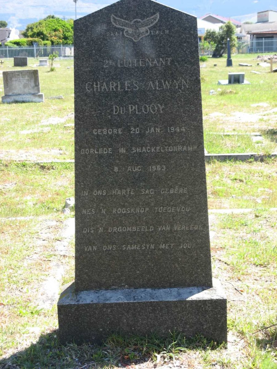PLOOY Charles Alwyn, du 1944-1963