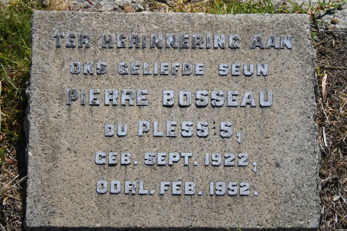 PLESSIS Pierre Bosseau, du 1922-1952