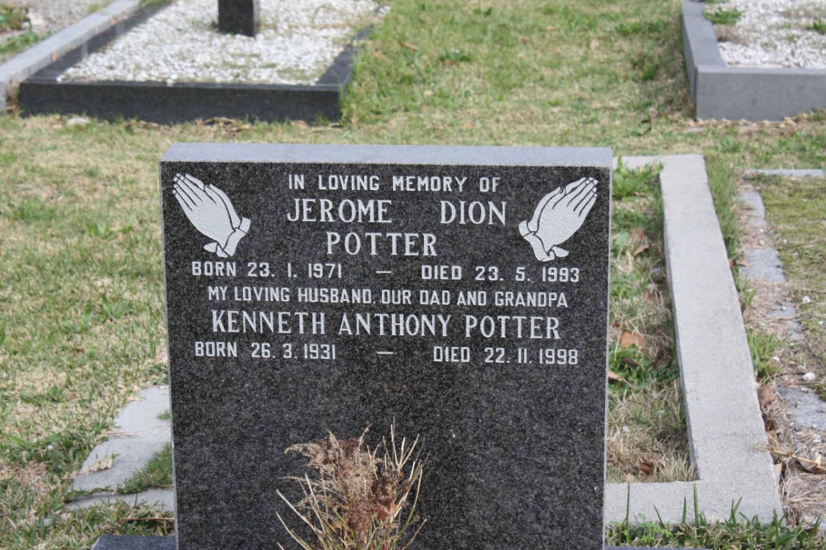 POTTER Kenneth Anthony 1931-1998 :: POTTER Jerome Dion 1971-1993