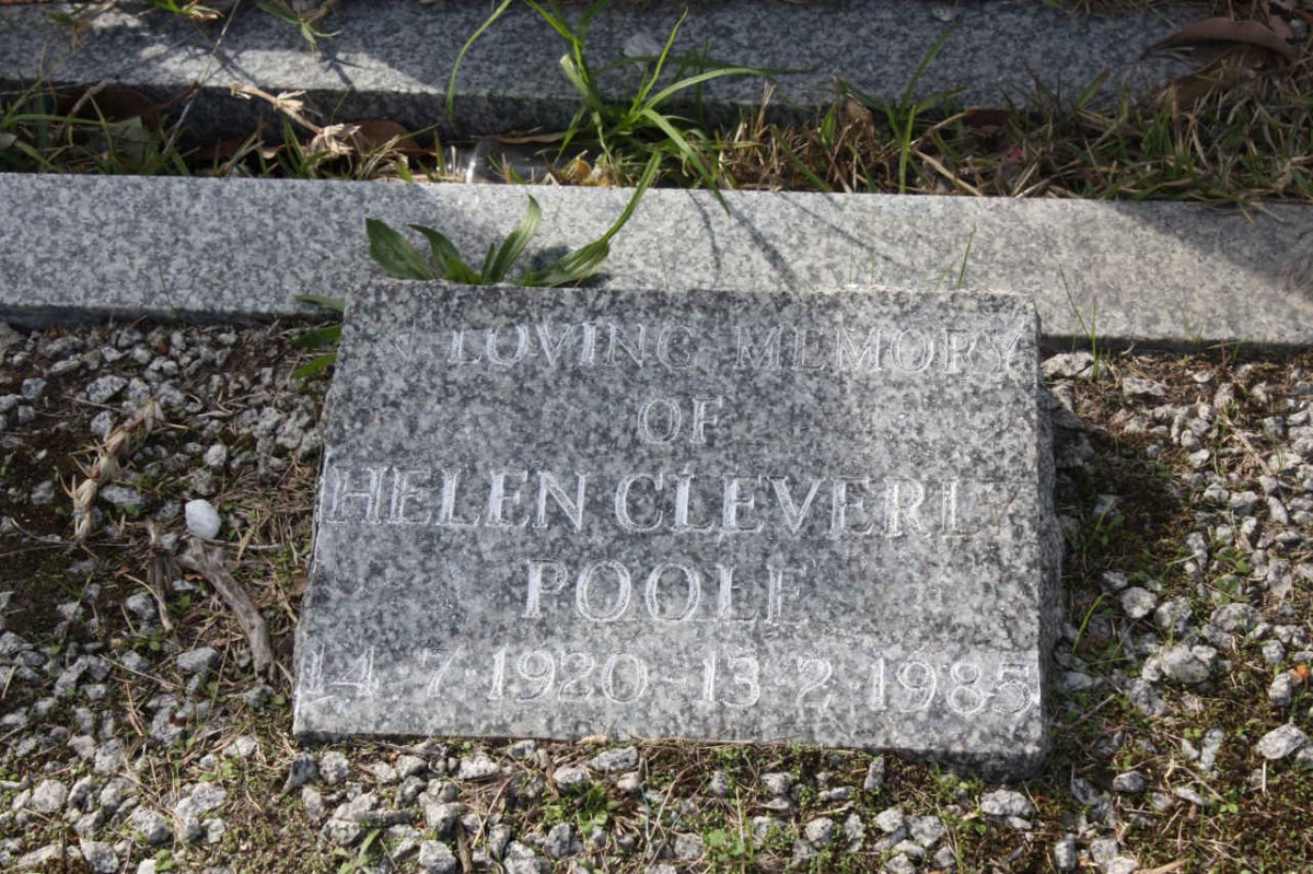 POOLE Helen Cleverly 1920-1985