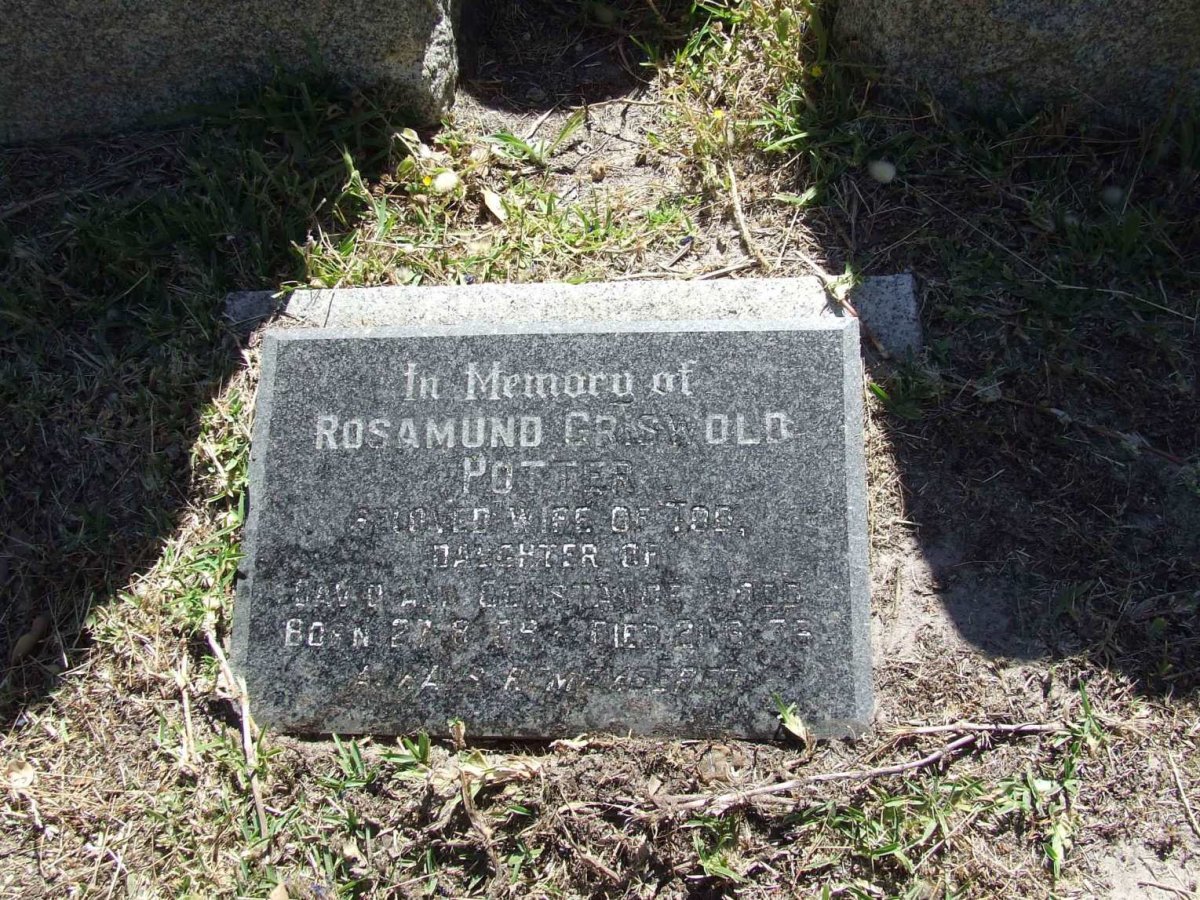 POTTER Rosamund Griswold 1909-19??
