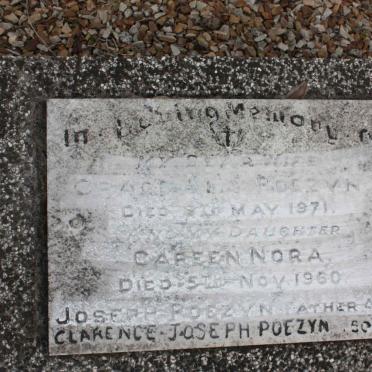 POEZYN Grace -1971 :: POEZYN Careen Nora -1960 :: POEZYN Joseph :: POEZYN Clarence Joseph