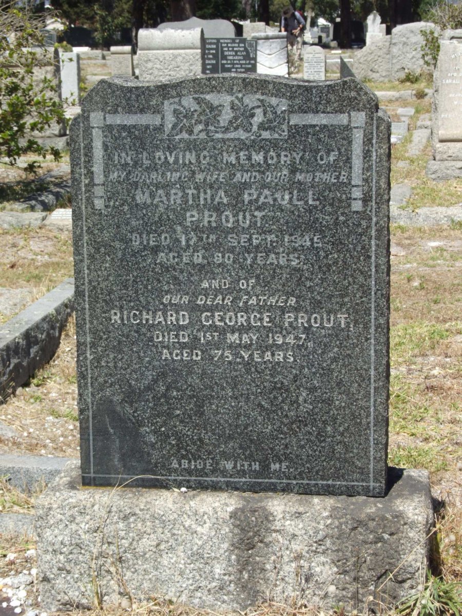 PROUT Richard George -1947 &amp; Martha Paull -1945