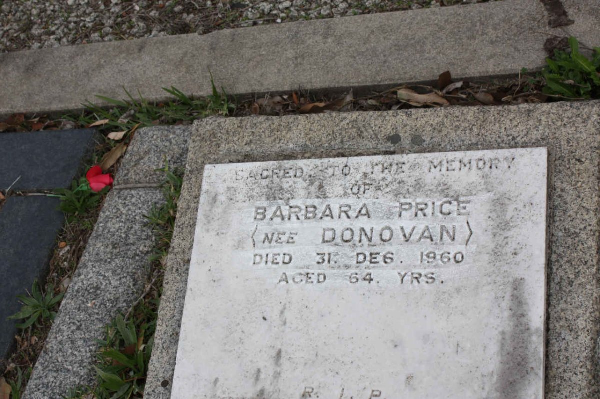 PRICE Barbara nee DONOVAN -1960