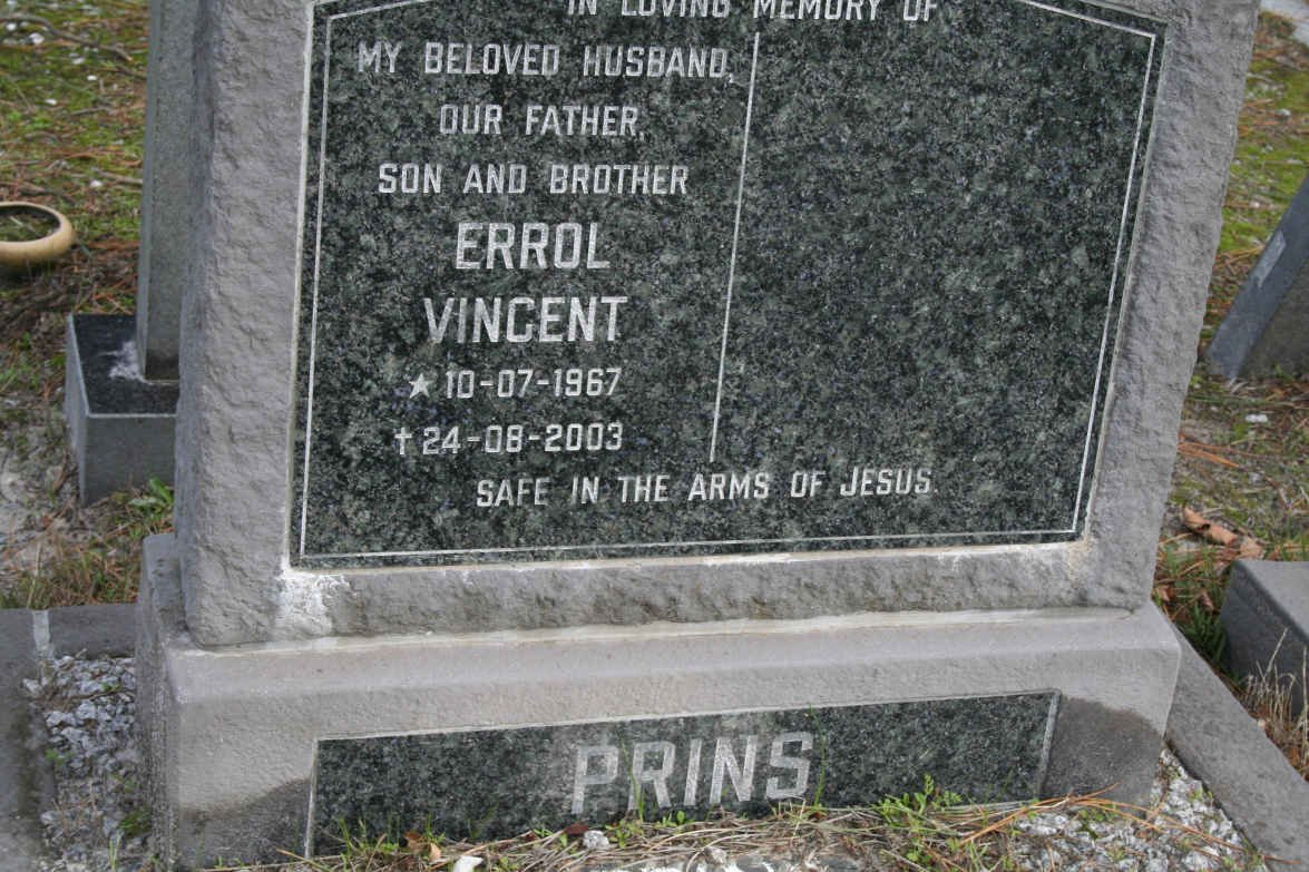 PRINS Errol Vincent 1967-2003