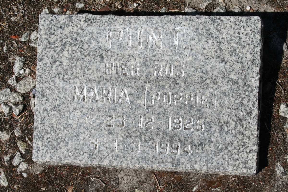 PUNT Maria 1925-1994