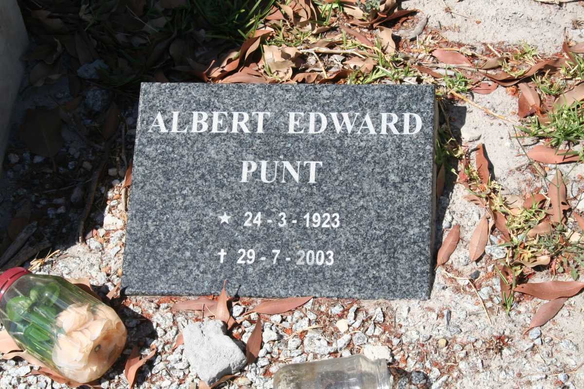 PUNT Albert Edward 1923-2003