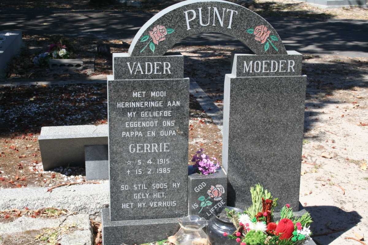 PUNT Gerrie 1915-1985