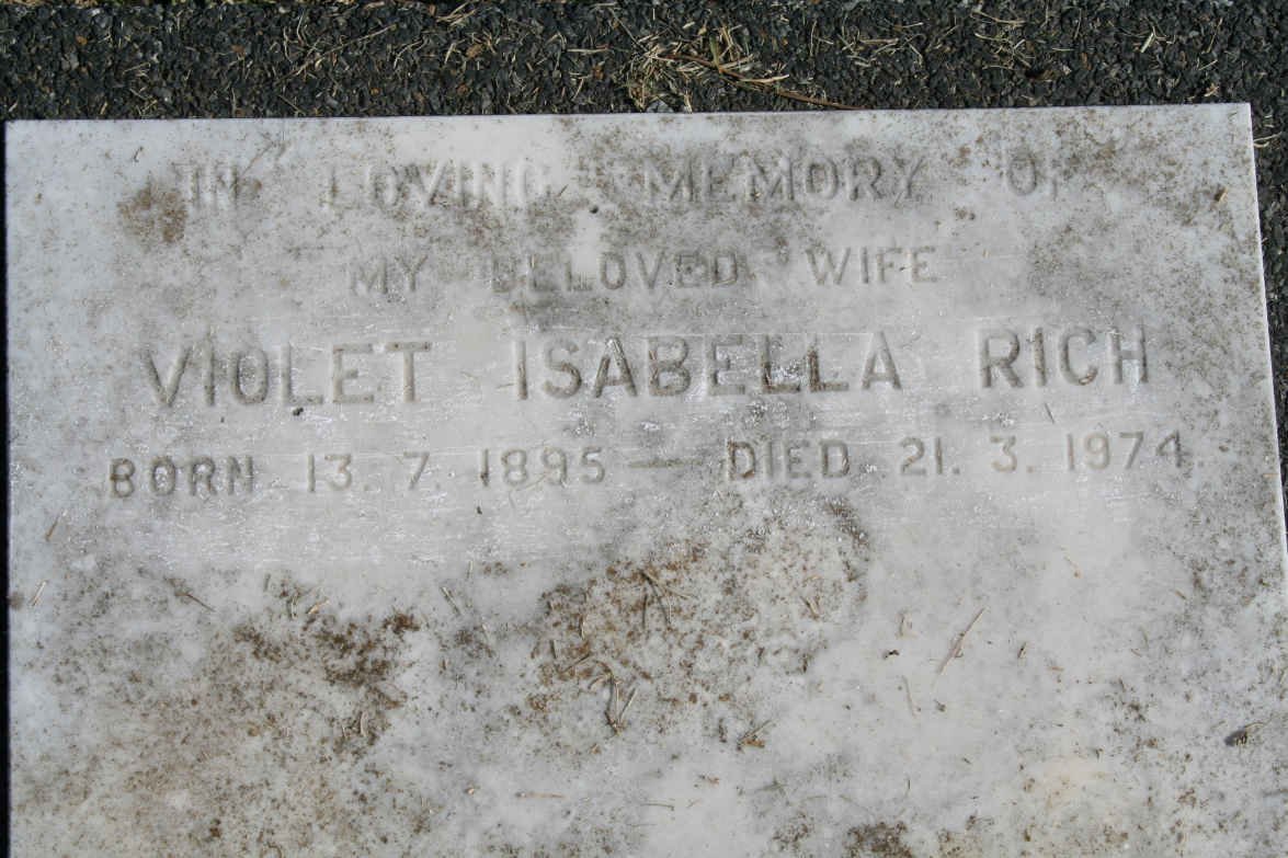 RICH Violet Isabella 1895-1974