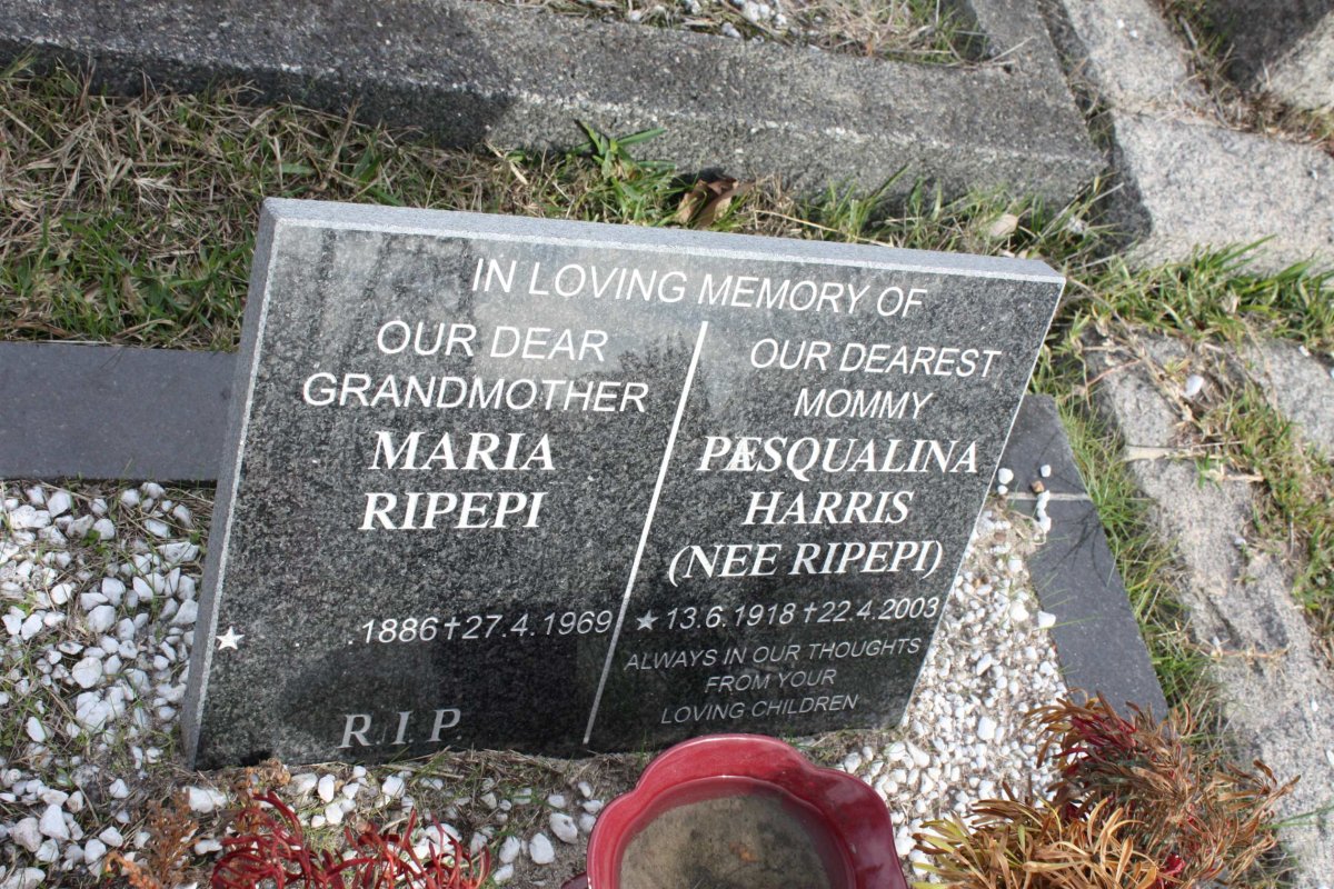 RIPEPI Maria 1886-1969 :: HARRIS Pæsqualina nee RIPEPI 1918-2003 