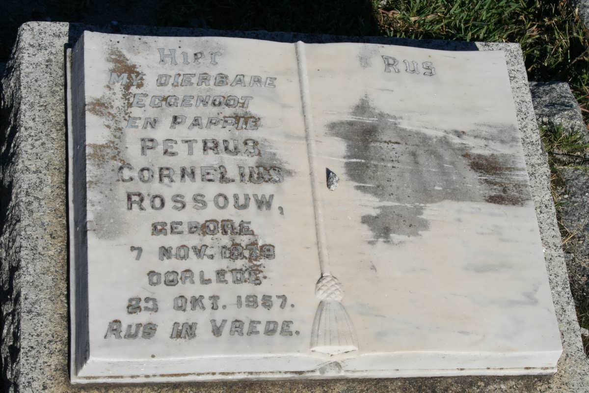 ROSSOUW Petrus Cornelius 1979-1957