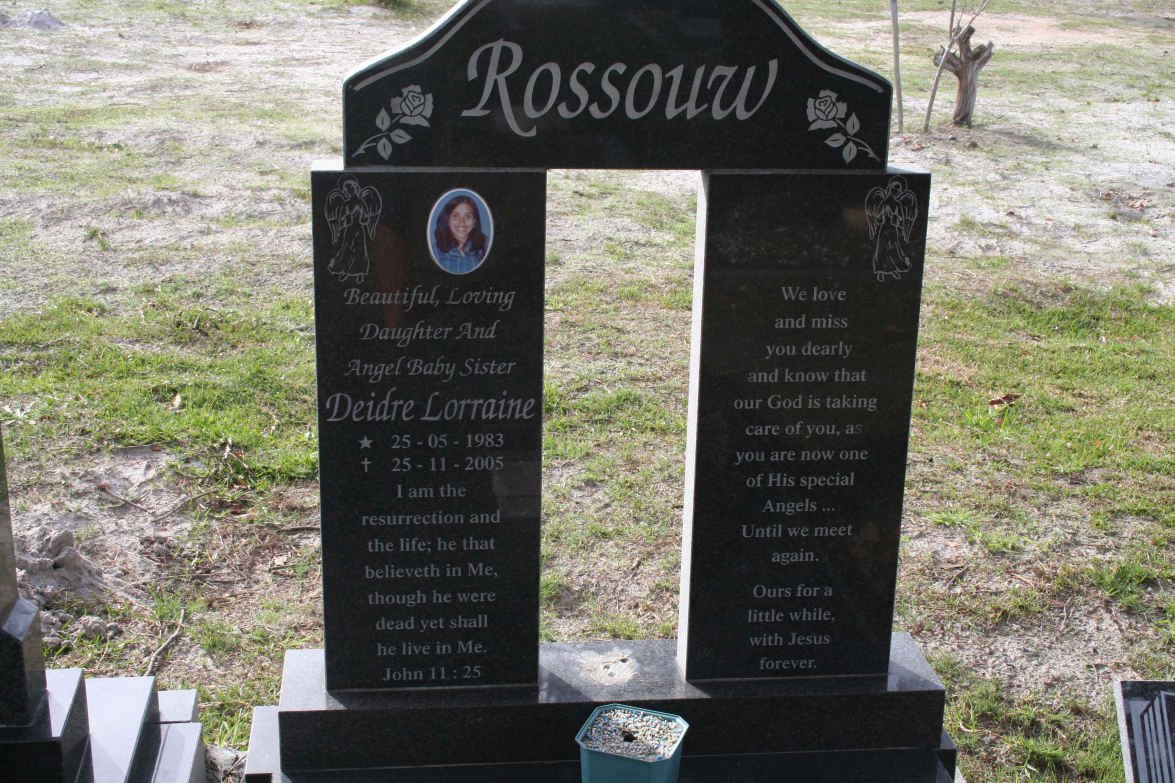 ROSSOUW Deidre Lorraine 1983-2005
