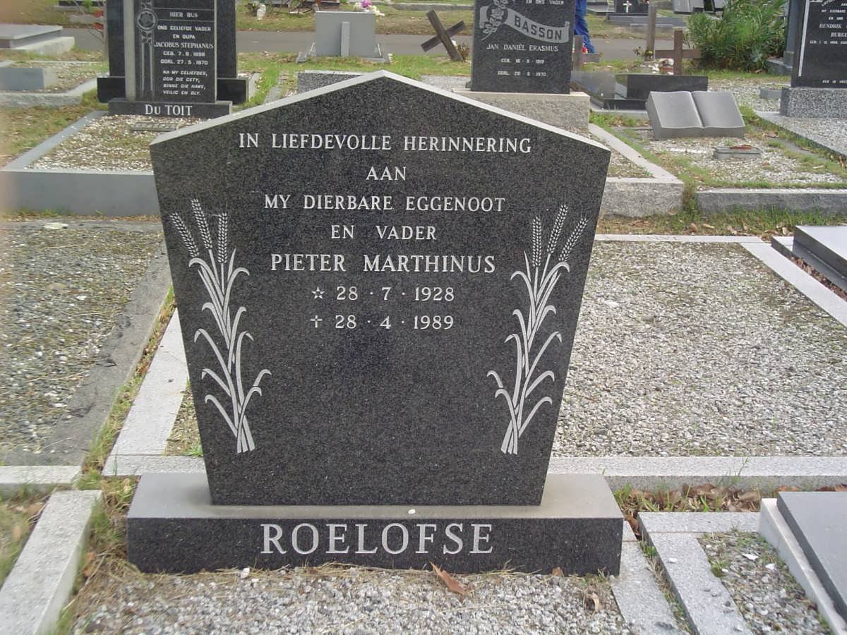 ROELOFSE Pieter Marthinus 1928-1989