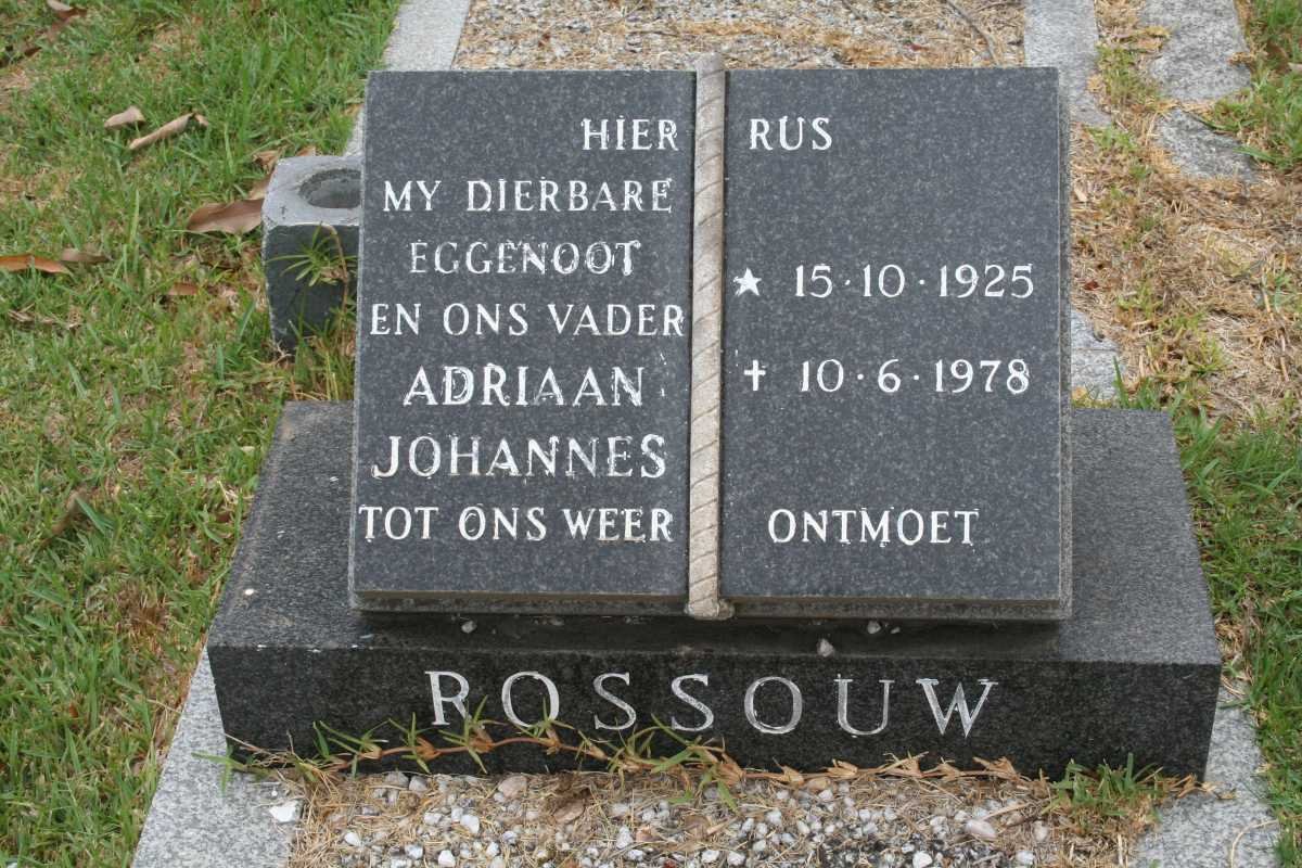 ROSSOUW Adriaan Johannes 1925-1978