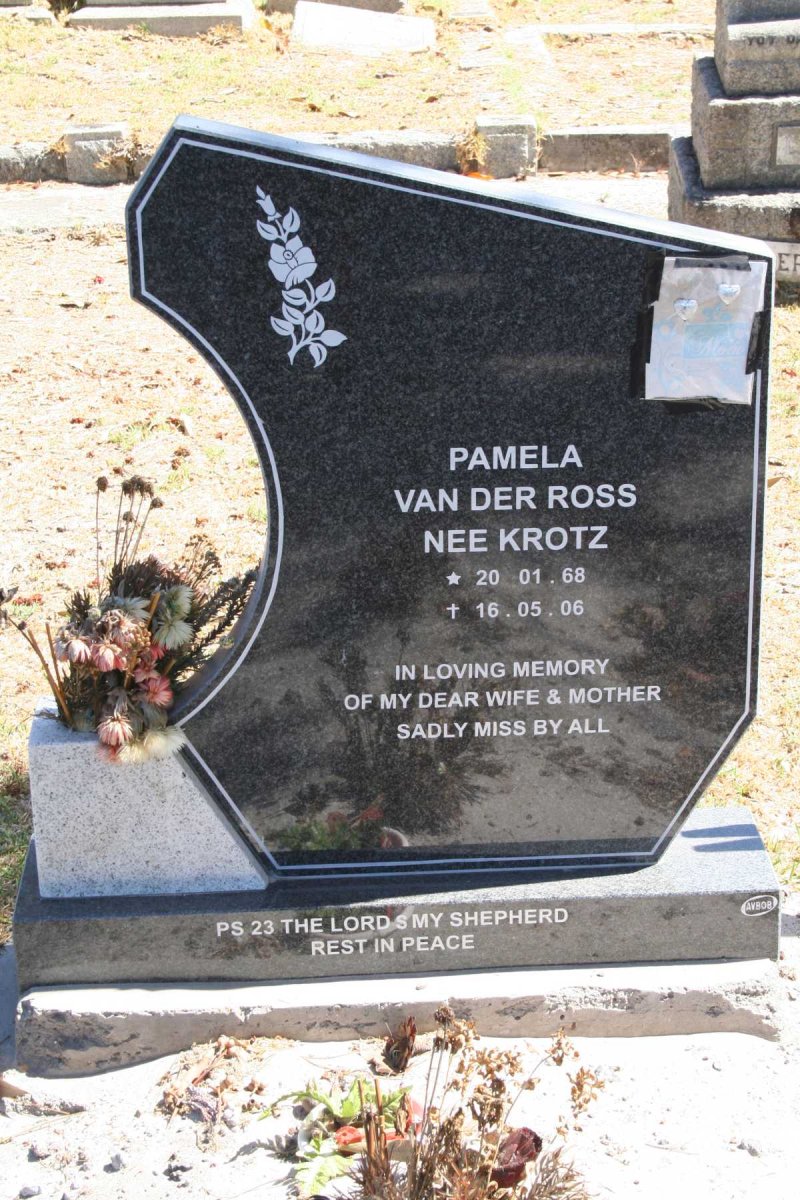 ROSS Pamela, van der nee KROTZ 1968-2006