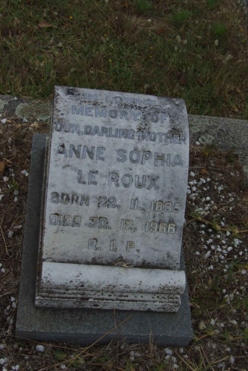 ROUX Anne Sophia, le 1885-1966