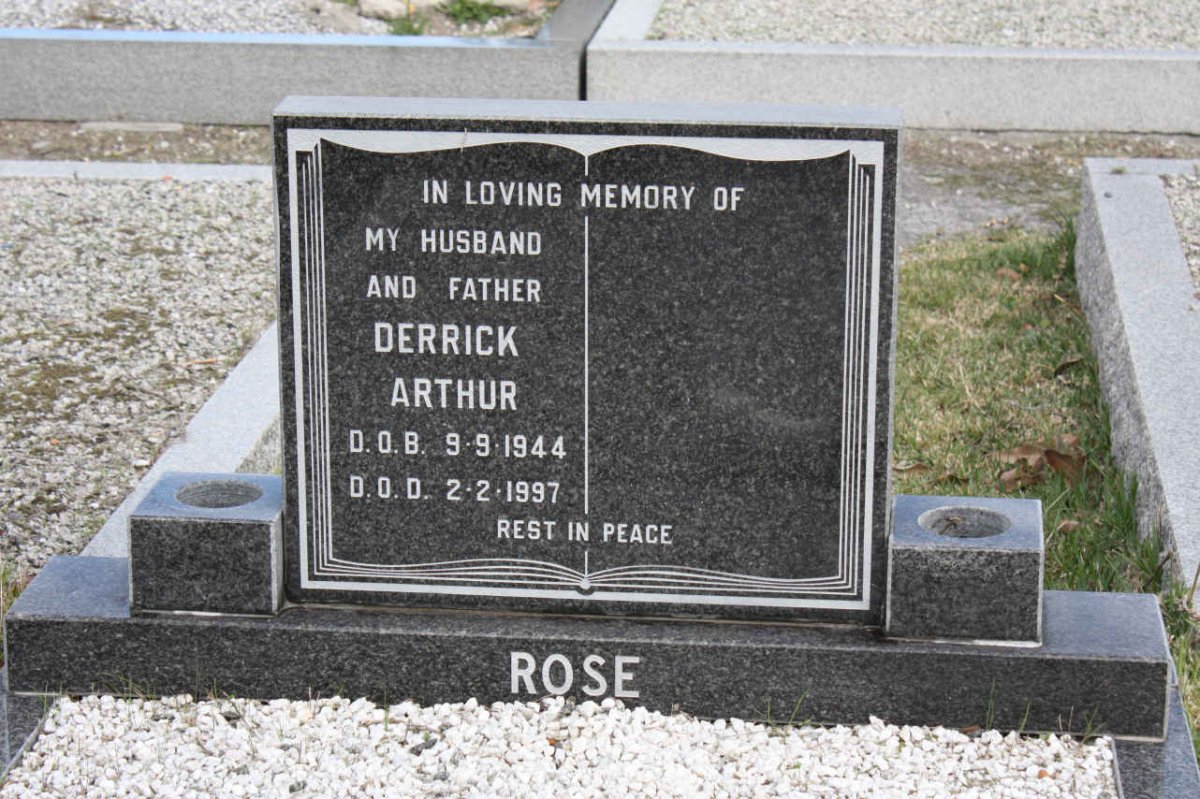 ROSE Derrick Arthur 1944-1997