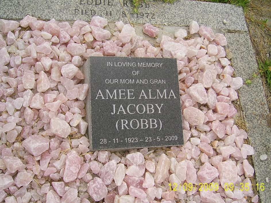 ROBB Eddie -1972 :: JACOBY Amee Alma nee ROBB 1923-2009