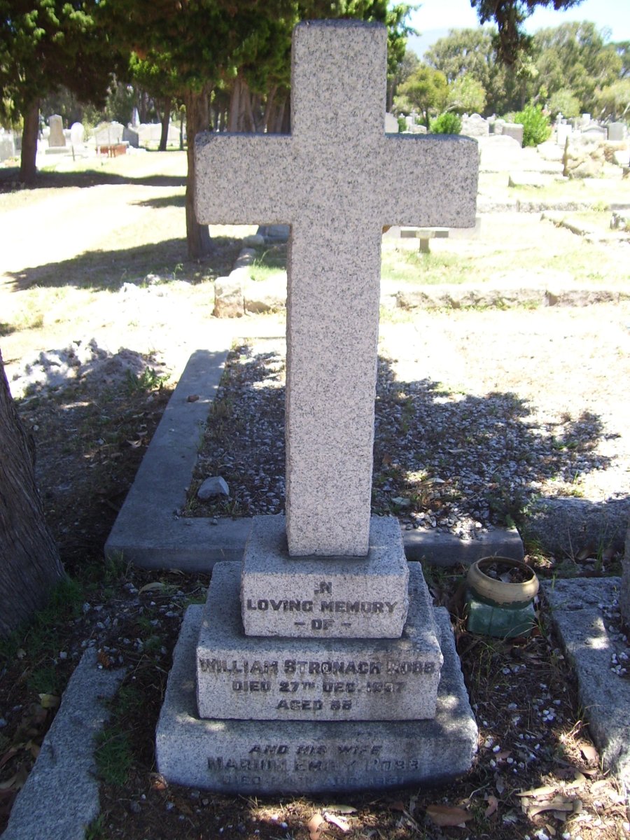 ROBB William Stronach 1849-1937 &amp; Marion Emily -1951