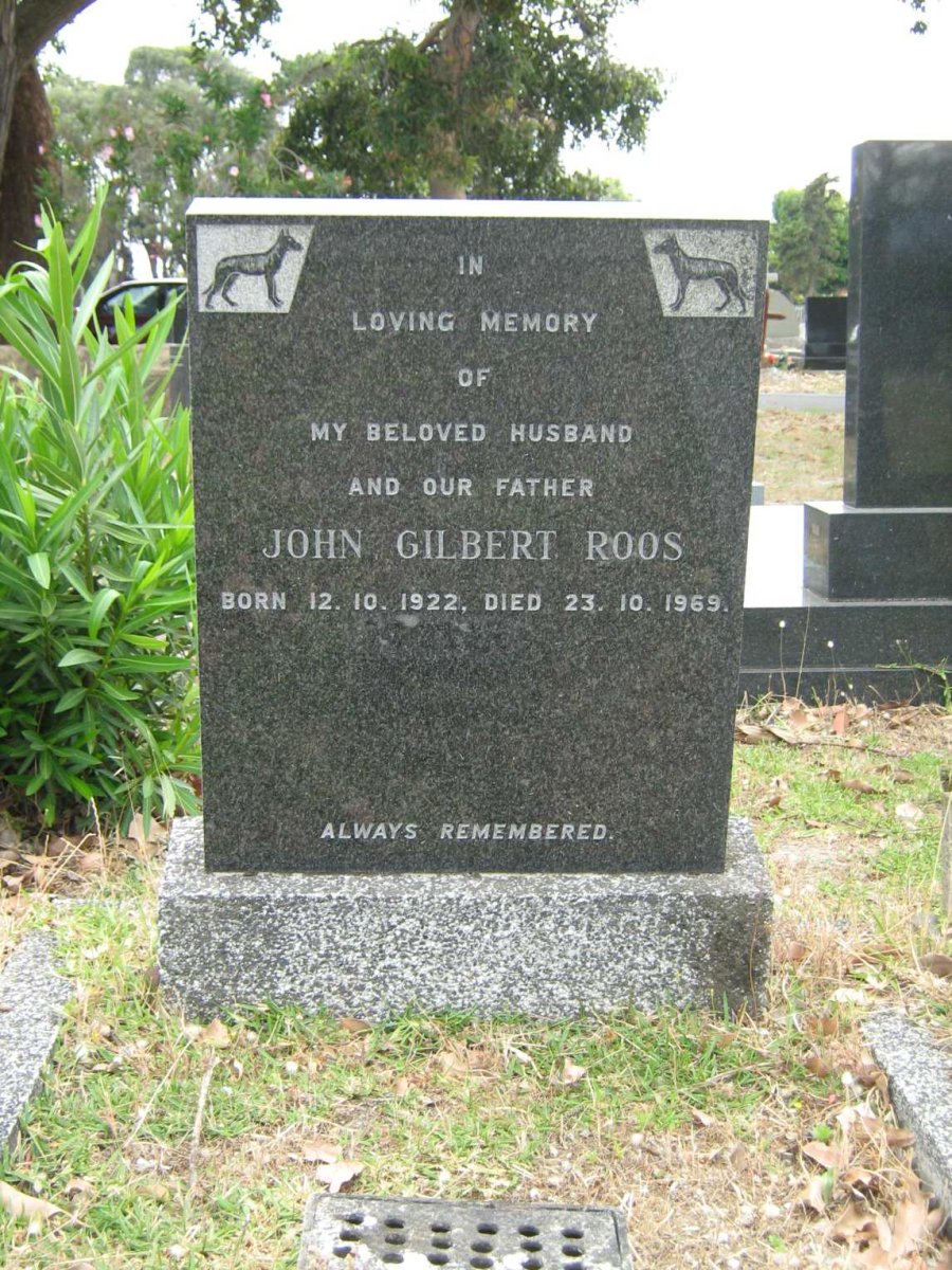 ROOS John Gilbert 1922-1969