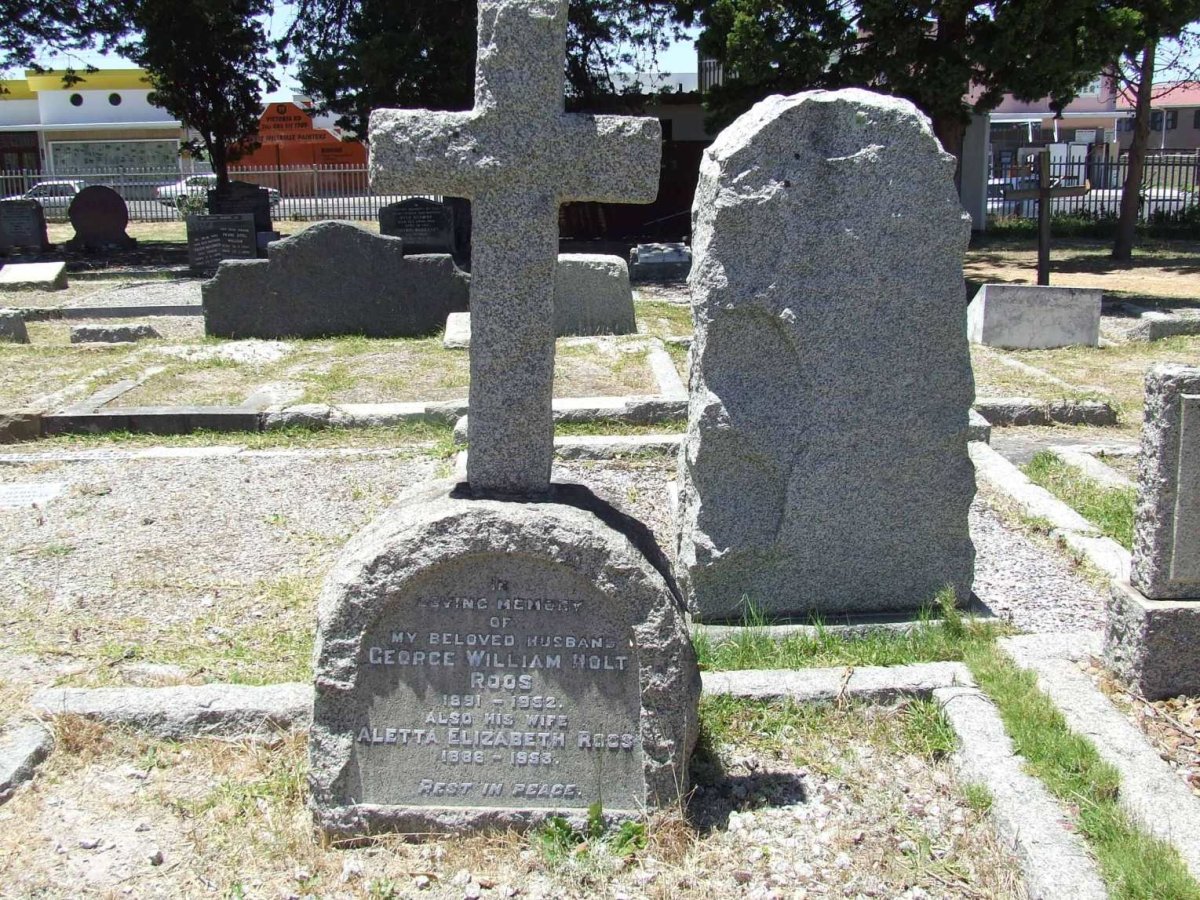 ROOS George William Holt 1891-1952 &amp; Aletta Elizabeth 1886-1953
