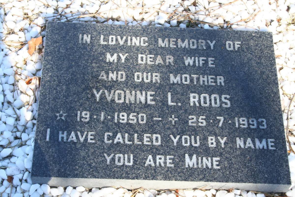 ROOS Yvonne L. 1950-1993