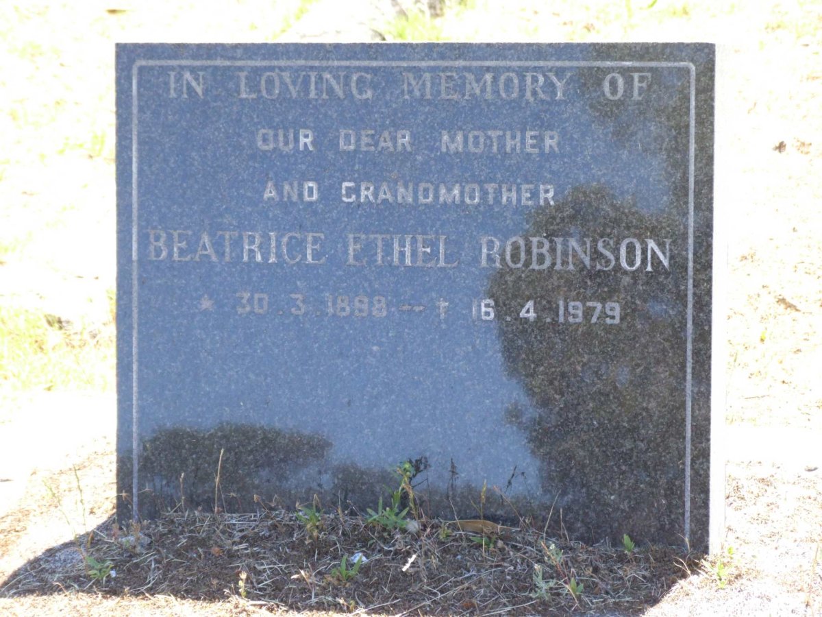 ROBINSON Beatrice Ethel 1888-1979