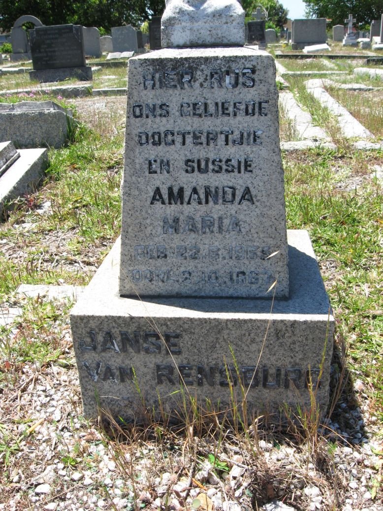 RENSBURG Amanda Maria, Janse van 1955-1967