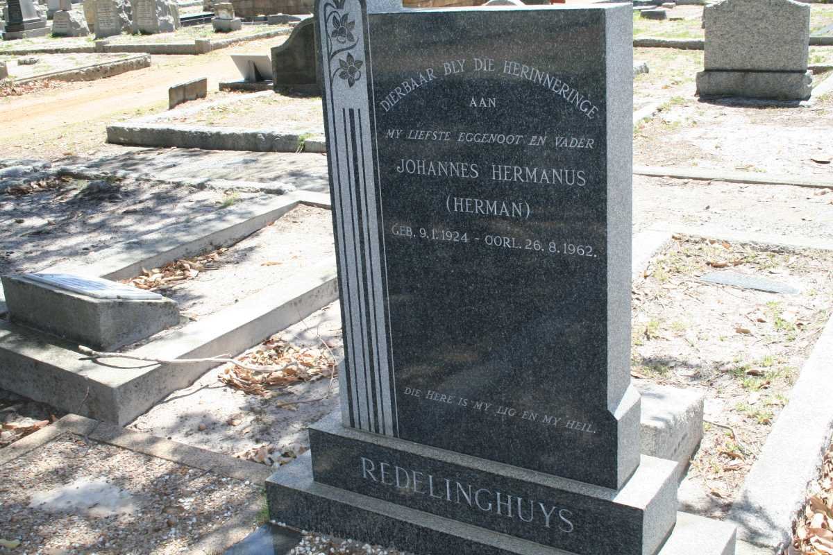 REDELINGHUYS Johannes Hermanus 1924-1962