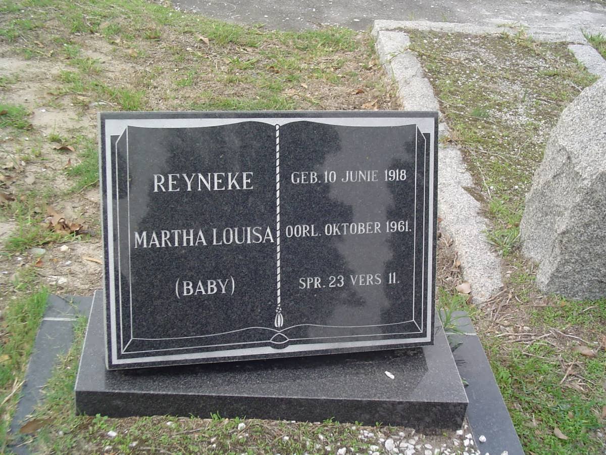 REYNEKE Martha Louisa 1918-1961