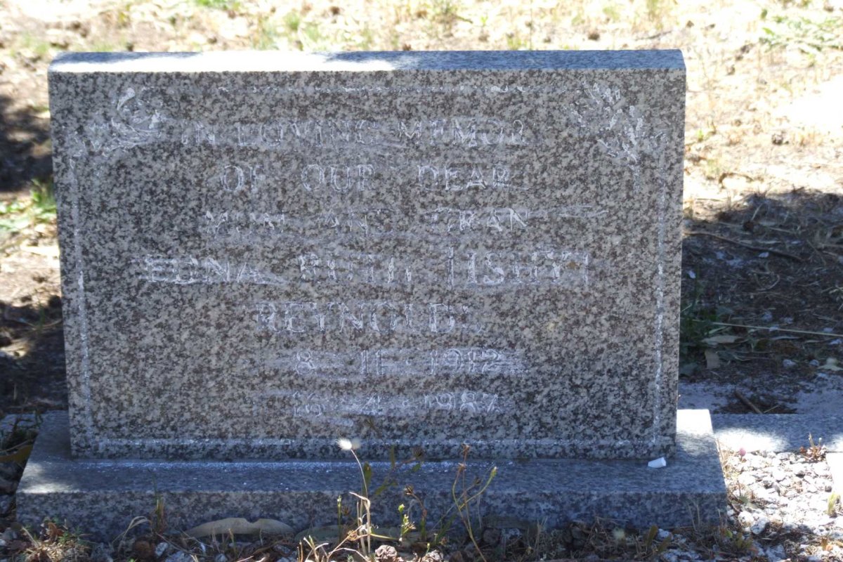 REYNOLDS Edna Ruth 1912-1987