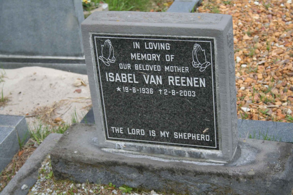 REENEN Isabel, van 1936-2003
